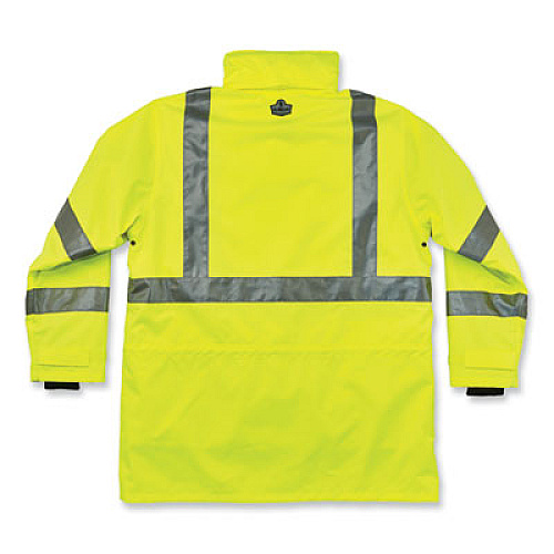 ergodyne GloWear 8385 Class 3 Hi-Vis 4-in-1 Jacket, 3X-Large, Lime (24387)