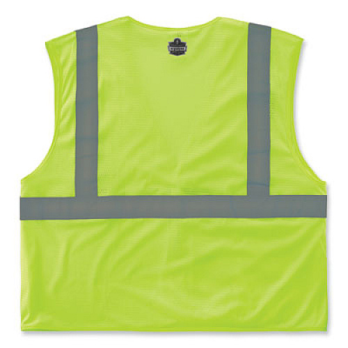 ergodyne GloWear 8210HL-S Single Size Class 2 Economy Mesh Vest, Polyester, 5X-Large, Lime (24529)