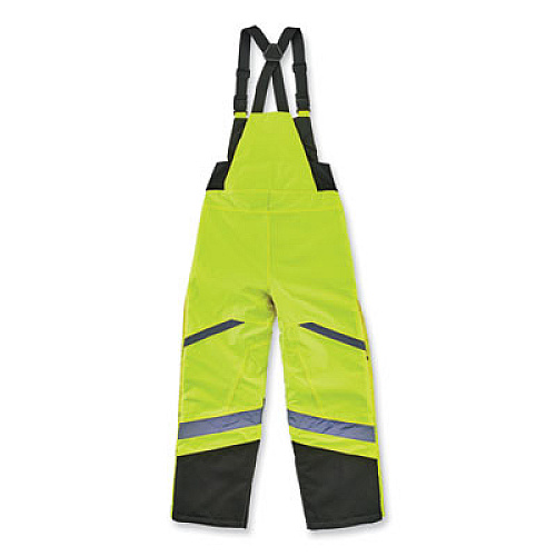 ergodyne GloWear 8928 Class E Hi-Vis Insulated Bibs, Small, Lime (25522)