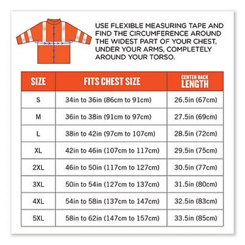 ergodyne GloWear 8377 Class 3 Hi-Vis Quilted Bomber Jacket, Orange, Medium (25613)