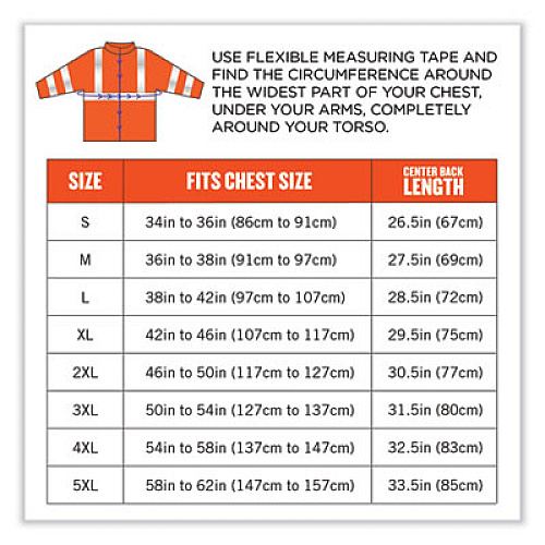 ergodyne GloWear 8377 Class 3 Hi-Vis Quilted Bomber Jacket, Orange, 4X-Large (25618)