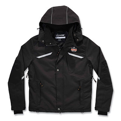 ergodyne N-Ferno 6466 Thermal Jacket with 500D Nylon Shell, 4X-Large, Black (41118)