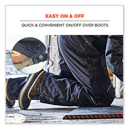 ergodyne N-Ferno 6472 Thermal Bib with 300D Oxford Shell, Large, Black (41224)