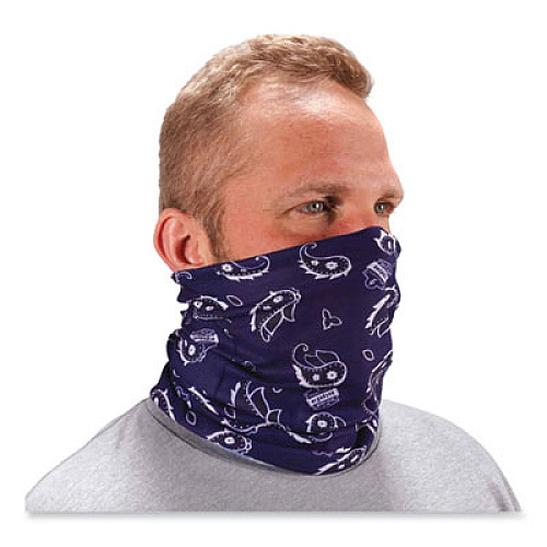 ergodyne Chill-Its 6485 Multi-Band, Polyester, One Size Fits Most, Navy Western (42106)