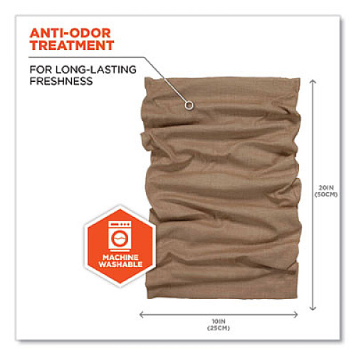 ergodyne Chill-Its 6485 Multi-Band, Polyester, One Size Fits Most, Khaki Heather (42114)