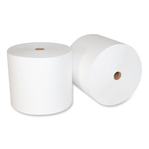 Valay Proprietary Roll Towels, 1-Ply, 7" x 800 ft, White, 6 Rolls/Carton (VW444)