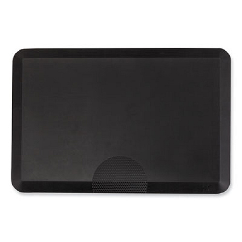 Safco Anti-Fatigue Mat, Rectangular, Black Textured Surface, 24" x 36" (2111BL)