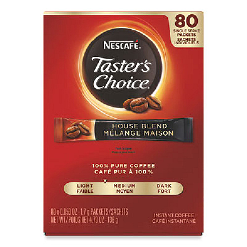 Nescaf Taster's Choice Stick Pack, House Blend, 80/Box (15782)