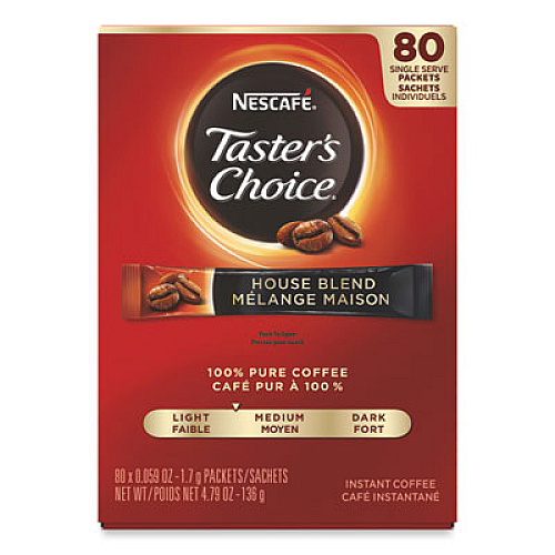 Nescaf Taster's Choice Stick Pack, House Blend, .06 oz, 480/Carton (15782CT)