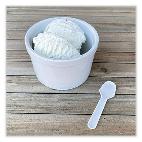 Boardwalk Mediumweight Polypropylene Cutlery, Tasting Spoon, White, 3,000/Carton (TASTERSPOON)
