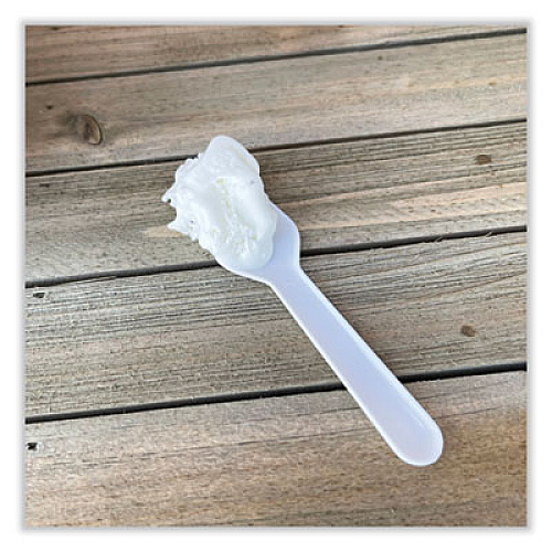 Boardwalk Mediumweight Polypropylene Cutlery, Tasting Spoon, White, 3,000/Carton (TASTERSPOON)