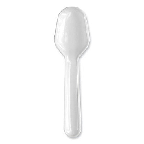 Boardwalk Mediumweight Polypropylene Cutlery, Tasting Spoon, White, 3,000/Carton (TASTERSPOON)