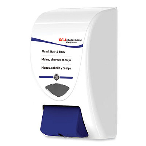 SC Johnson Professional Cleanse Hand, Hair and Body Dispenser, 2 L, 6.4 x 5.7 x 11.5, White/Blue, 8/Carton (SHW2LDP)