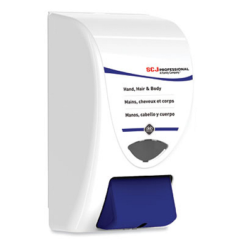 SC Johnson Professional Cleanse Hand, Hair and Body Dispenser, 2 L, 6.4 x 5.7 x 11.5, White/Blue, 8/Carton (SHW2LDP)
