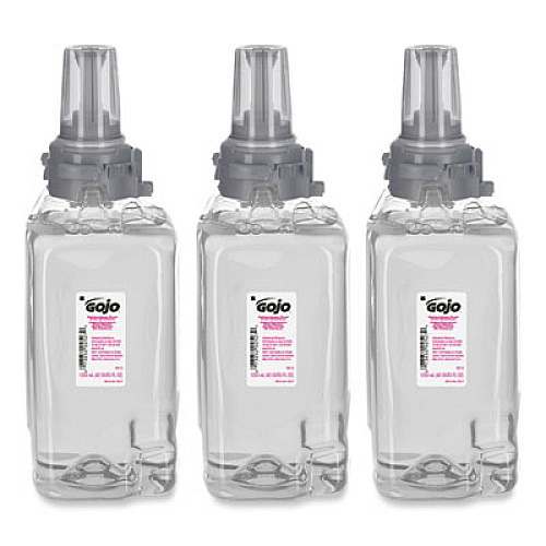 GOJO Antibacterial Foam Hand Wash Refill, For ADX-12 Dispenser, Plum Scent, 1,250 mL, 3/Carton (881203CT)