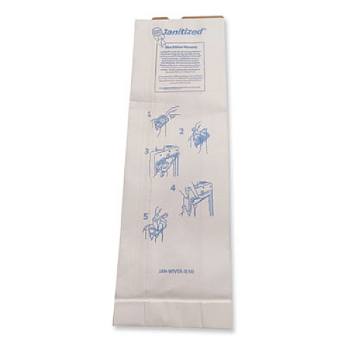 Janitized Vacuum Filter Bags Designed to Fit Windsor Versamatic, 100/Carton (JANWIVER3)