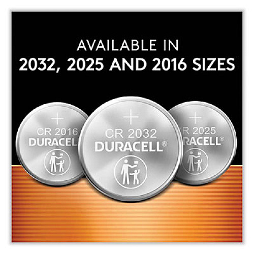 Duracell Lithium Coin Batteries With Bitterant, 2016 (DL2016BPK)