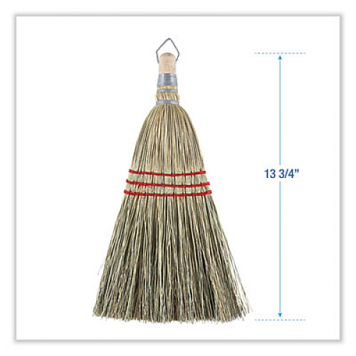 Boardwalk Corn Whisk Broom, Corn Fiber Bristles, 9" Bristle Length, Yellow, 12/Carton (951WC)