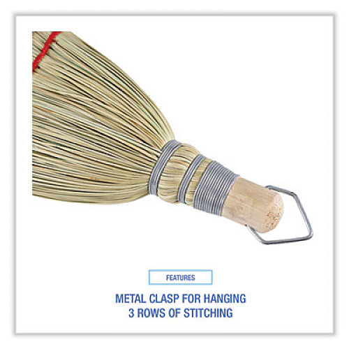 Boardwalk Corn Whisk Broom, Corn Fiber Bristles, 9" Bristle Length, Yellow, 12/Carton (951WC)