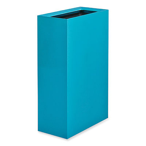 Safco Mixx Recycling Center Rectangular Receptacle, 29 gal, Steel, Blue (9448BU)
