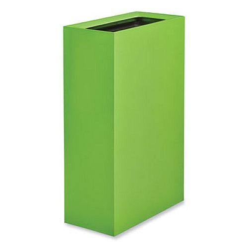 Safco Mixx Recycling Center Rectangular Receptacle, 29 gal, Steel, Green (9448GN)