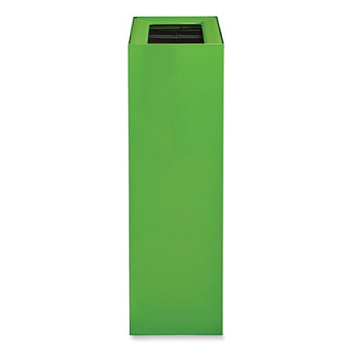 Safco Mixx Recycling Center Rectangular Receptacle, 29 gal, Steel, Green (9448GN)