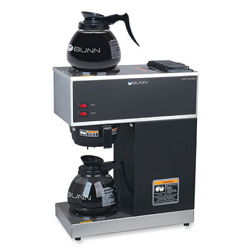 BUNN VPR 12-Cup Commercial Pourover Coffee Brewer, Gray/Stainless Steel (332000015)