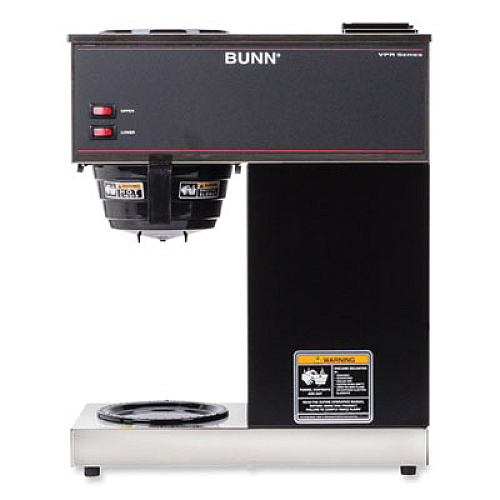 BUNN VPR 12-Cup Commercial Pourover Coffee Brewer, Gray/Stainless Steel (332000015)