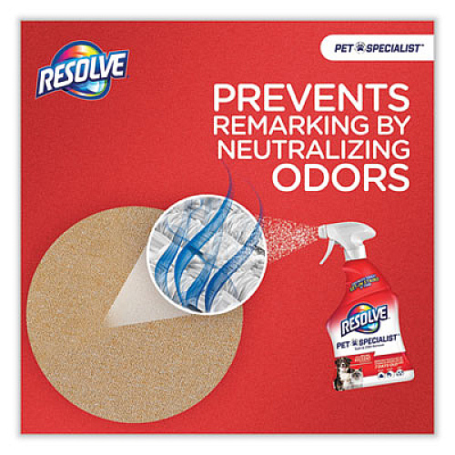 RESOLVE Pet Specialist Stain and Odor Remover, Citrus, 32 oz Trigger Spray Bottle, 12/Carton (99850CT)