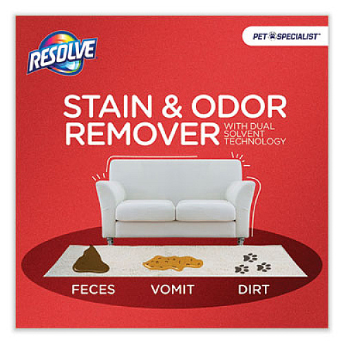 RESOLVE Pet Specialist Stain and Odor Remover, Citrus, 32 oz Trigger Spray Bottle, 12/Carton (99850CT)