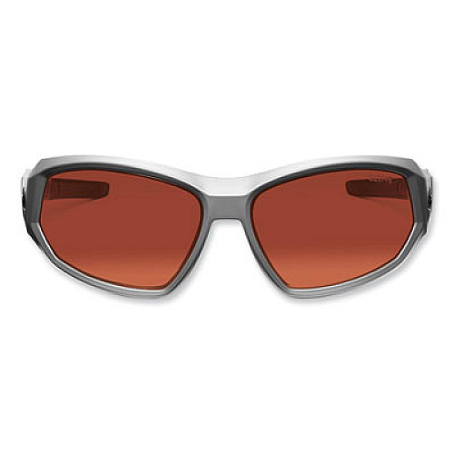 ergodyne Skullerz Loki Safety Glasses/Goggles, Matte Gray Full Frame, Polarized Copper Dual Lens (56121)