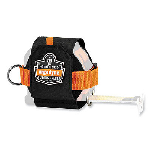ergodyne Squids 3770 Belt Clip Tape Measure Holder, X-Large, 3.62 x 7.25 x 2.5, Polyester, Black (19771)