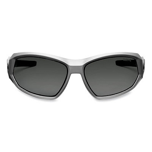 ergodyne Skullerz Loki Safety Glasses/Goggles, Matte Gray Full Frame, Polarized Smoke Dual Lens (56131)