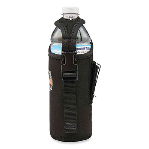 ergodyne Squids 3775 Can + Bottle Holder Trap, Small, 3.62 x 7.25 x 2.5, Neoprene, Black (19775)