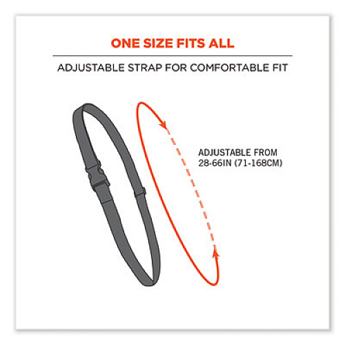 ergodyne Squids 3134 Barcode Scanner Lanyard Sling, 28" to 66" Long, Black (19166)