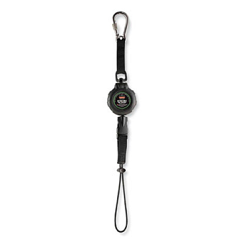 ergodyne Squids 3001 Retractable Tool Lanyard with Choking-Loop Tool Tether + Carabiner Anchor, 2 lb Max Working Capacity, 48" Long (19301)