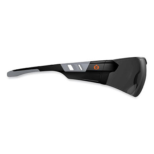 ergodyne Skullerz Saga Frameless Safety Glasses, Fog-Off Technology, Frameless, Smoke Single Lens (59133)