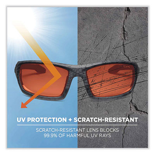 ergodyne Skullerz Odin Safety Glasses, Kryptek Typhon Full Frame, Polarized Copper Dual Lens (50521)