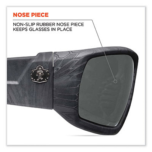 ergodyne Skullerz Odin Safety Glasses, Kryptek Highlander Full Frame, Smoke Dual Lens (50330)