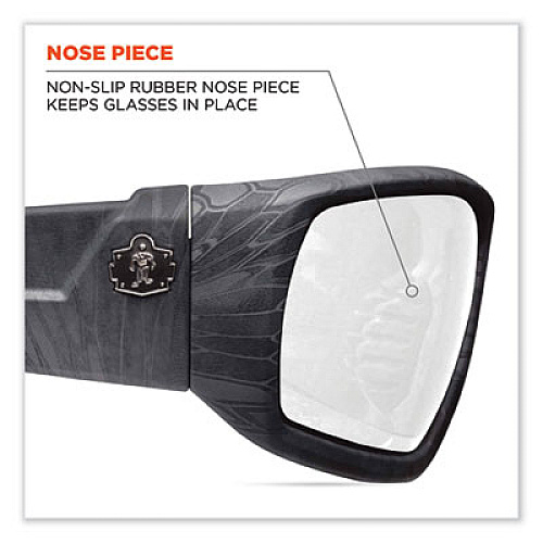 ergodyne Skullerz Odin Safety Glasses, Kryptek Highlander Full Frame, Clear Dual Lens (50300)