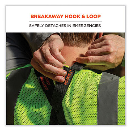 ergodyne Squids 3138 Padded Barcode Scanner Lanyard Harness, 27" Arm Straps, 18.5" Lanyard, Black/Orange/Gray (19188)