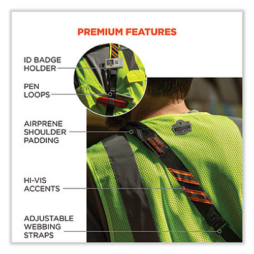 ergodyne Squids 3137 Padded Barcode Scanner Lanyard Sling, 49" to 60" Long, Black (19177)