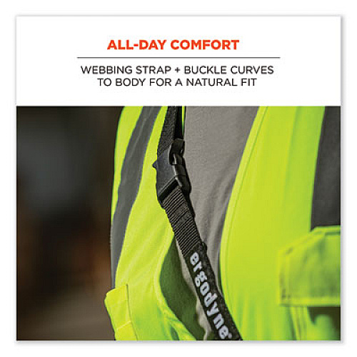 ergodyne Squids 3134 Barcode Scanner Lanyard Sling, 28" to 66" Long, Black (19166)