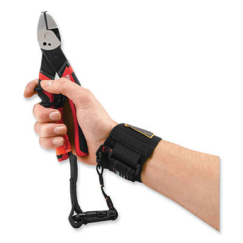 ergodyne Squids 3116 Pull-On Wrist Lanyard with Buckle, 3 lb Max Working Capacity, 7.5" Long, Black (19057)