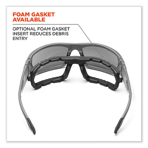 ergodyne Skullerz Odin Safety Glasses, Fog-Off Technology, Kryptek Highlander Full Frame, Clear Dual Lens (50303)
