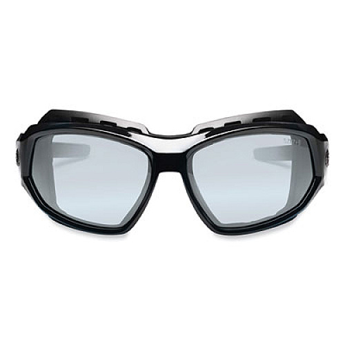 ergodyne Skullerz Loki Safety Glasses/Goggles, Black Full Frame, Clear Dual Anti-Fog I/O Lens (56083)