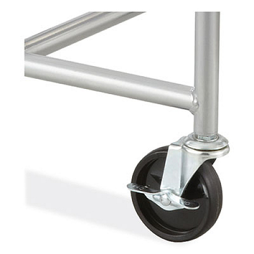 Safco Sled Base Stack Chair Cart, Metal, 500 lb Capacity, 23.5" x 27.5" x 17", Silver (4190SL)