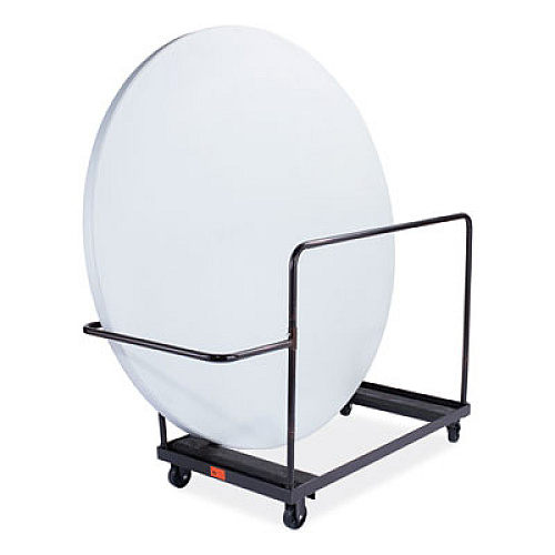 NPS Folding Table Dolly for Round Tables, 660 lb Capacity, 40.5 x 28 x 61.5, Brown (DY71R)