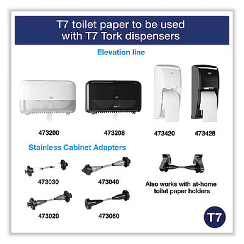 Tork Coreless High Capacity Bath Tissue, 2-Ply, White, 750 Sheets/Roll, 36 Rolls/Carton (472884)