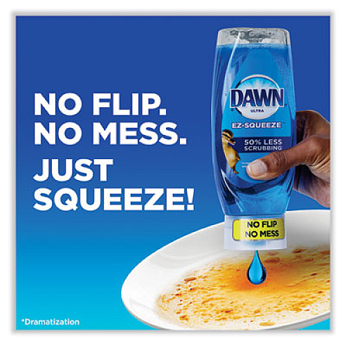 Ultra Liquid Dish Detergent, Dawn Original, 22 oz E-Z Squeeze Bottle (00208)